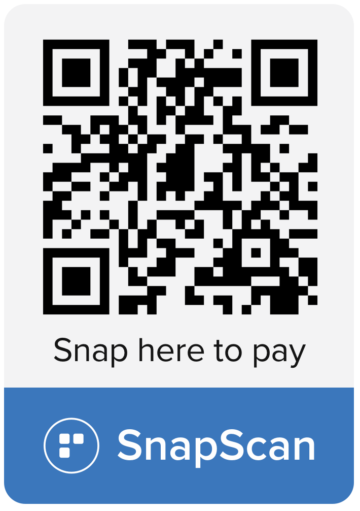 SnapScan QR Code — Snap here to pay